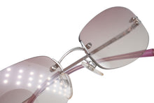 Load image into Gallery viewer, CHANEL シャネル リムレス サングラス 4002 c.124/58 サイズ57□19 130 ココマーク ピンク グラデーション 美品 中古 4b011511
