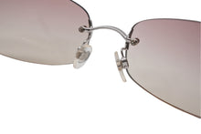 Load image into Gallery viewer, CHANEL シャネル リムレス サングラス 4002 c.124/58 サイズ57□19 130 ココマーク ピンク グラデーション 美品 中古 4b011511