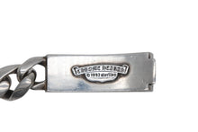 Load image into Gallery viewer, CHROME HEARTS クロムハーツ ID FLORAL CRS フローラルクロス IDブレスレット 重量約106.1g クラシックチェーン 12リンク 美品 中古 4b011710