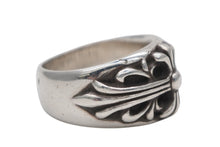 Load image into Gallery viewer, CHROME HEARTS クロムハーツ FLORAL CROSS フローラルクロス リング 指輪 重量約15.8g サイズ19号 スターリングシルバー 美品 中古 4b011717