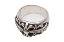 Load image into Gallery viewer, CHROME HEARTS クロムハーツ FLORAL CROSS フローラルクロス リング 指輪 重量約15.8g サイズ19号 スターリングシルバー 美品 中古 4b011717