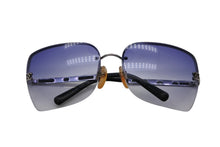 Load image into Gallery viewer, CHANEL シャネル リムレス サングラス アイウェア サイズ53◻︎16 120 ココマーク ブルー 美品 中古 4b011521