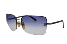 Load image into Gallery viewer, CHANEL シャネル リムレス サングラス アイウェア サイズ53◻︎16 120 ココマーク ブルー 美品 中古 4b011521