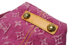 Load image into Gallery viewer, 新品同様 LOUIS VUITTON ルイヴィトン バギーPM ワンショルダーバッグ M95212 モノグラム デニム レザー ピンク 中古 4b011522