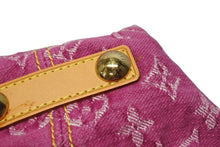 Load image into Gallery viewer, 新品同様 LOUIS VUITTON ルイヴィトン バギーPM ワンショルダーバッグ M95212 モノグラム デニム レザー ピンク 中古 4b011522