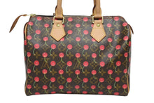 Load image into Gallery viewer, 極美品 LOUIS VUITTON ルイヴィトン スピーディ25 ハンドバッグ M95009 モノグラム チェリー ブラウン 村上隆 中古 4b011429