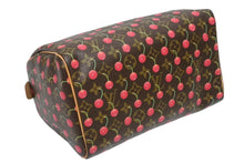 Load image into Gallery viewer, 極美品 LOUIS VUITTON ルイヴィトン スピーディ25 ハンドバッグ M95009 モノグラム チェリー ブラウン 村上隆 中古 4b011429