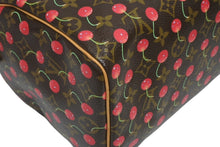 Load image into Gallery viewer, 極美品 LOUIS VUITTON ルイヴィトン スピーディ25 ハンドバッグ M95009 モノグラム チェリー ブラウン 村上隆 中古 4b011429