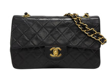 Load image into Gallery viewer, 極美品 CHANEL シャネル マトラッセ23 Wフラップ Wチェーンショルダーバッグ 1番台 ラムスキン ココマーク ブラック 中古 4b011437