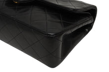 Load image into Gallery viewer, 極美品 CHANEL シャネル マトラッセ23 Wフラップ Wチェーンショルダーバッグ 1番台 ラムスキン ココマーク ブラック 中古 4b011437