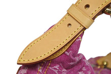 Load image into Gallery viewer, 新品同様 LOUIS VUITTON ルイヴィトン バギーPM ワンショルダーバッグ M95212 モノグラム デニム レザー ピンク 中古 4b011522