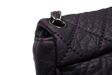Load image into Gallery viewer, CHANEL シャネル マトラッセ ココマーク シワ加工 ショルダーバッグ 12番台 レザー パープル シルバー金具 美品 中古 4b011546