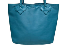 Load image into Gallery viewer, CHROME HEARTS クロムハーツ FS TOTE FSトートバッグ CHクロスパッチ ダガージップ ブルー シルバー925 シルバー金具 美品 中古 4b011594