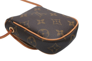 LOUIS VUITTON ルイヴィトン ポシェット カンクーン ショルダーポーチ ショルダーバッグ M60018 モノグラム ゴールド金具 美品 中古 4b011602