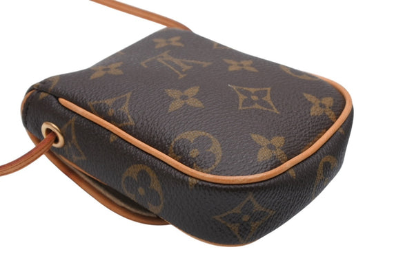 LOUIS VUITTON ルイヴィトン ポシェット カンクーン ショルダーポーチ ショルダーバッグ M60018 モノグラム ゴールド金具 美品 中古 4b011602
