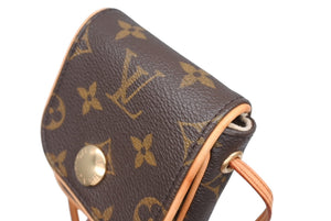 LOUIS VUITTON ルイヴィトン ポシェット カンクーン ショルダーポーチ ショルダーバッグ M60018 モノグラム ゴールド金具 美品 中古 4b011602