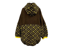 Load image into Gallery viewer, 極美品 LOUIS VUITTON ルイヴィトン 20AW モノグラム ジップアップ パーカー ブラウン イエロー ウール コットン シルク M RW202W XZS FJKC14 中古 4b011786