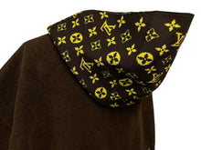 Load image into Gallery viewer, 極美品 LOUIS VUITTON ルイヴィトン 20AW モノグラム ジップアップ パーカー ブラウン イエロー ウール コットン シルク M RW202W XZS FJKC14 中古 4b011786