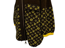 Load image into Gallery viewer, 極美品 LOUIS VUITTON ルイヴィトン 20AW モノグラム ジップアップ パーカー ブラウン イエロー ウール コットン シルク M RW202W XZS FJKC14 中古 4b011786