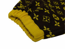 Load image into Gallery viewer, 極美品 LOUIS VUITTON ルイヴィトン 20AW モノグラム ジップアップ パーカー ブラウン イエロー ウール コットン シルク M RW202W XZS FJKC14 中古 4b011786