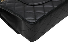Load image into Gallery viewer, CHANEL シャネル マトラッセ 25 Wフラップ Wチェーン ショルダーバッグ ブラック ラムスキン 18番台 ゴールド金具 美品 中古 4b011631