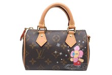 Load image into Gallery viewer, 新品未使用 LOUIS VUITTON ルイヴィトン ナノ スピーディ 2WAYバッグ M82624 モノグラム ヴィヴィエンヌ ブラウン 村上隆 中古 4b011637