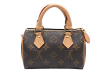 Load image into Gallery viewer, 新品未使用 LOUIS VUITTON ルイヴィトン ナノ スピーディ 2WAYバッグ M82624 モノグラム ヴィヴィエンヌ ブラウン 村上隆 中古 4b011637