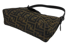 Load image into Gallery viewer, FENDI フェンディ マンマバケット ワンショルダーバッグ 8BR017 ズッカ柄 キャンバス レザー ブラウン 美品 中古 4b011364