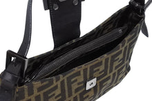 Load image into Gallery viewer, FENDI フェンディ マンマバケット ワンショルダーバッグ 8BR017 ズッカ柄 キャンバス レザー ブラウン 美品 中古 4b011364