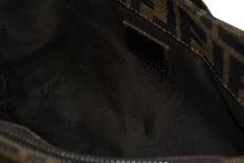 Load image into Gallery viewer, FENDI フェンディ マンマバケット ワンショルダーバッグ 8BR017 ズッカ柄 キャンバス レザー ブラウン 美品 中古 4b011364