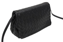 Load image into Gallery viewer, 新品同様品 BOTTEGAVENETA ボッテガヴェネタ イントレチャート ショルダーバッグ 600519VCPP1 ブラック レザー シルバー金具 中古 4b011640