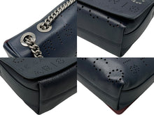 Load image into Gallery viewer, 極美品 CHANEL シャネル Sフラップ Wチェーンショルダーバッグ A50299 27番台 ココマーク パンチングロゴ ネイビー シルバー金具 中古 4b011648
