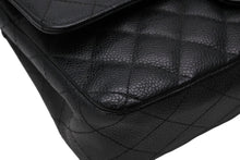 Load image into Gallery viewer, CHANEL シャネル マトラッセ25 Wフラップ Wチェーンショルダーバッグ AO1112 11番台 キャビアスキン シルバー金具 美品 中古 4b011650