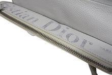 Load image into Gallery viewer, Christian Dior×Daniel Arsham クリスチャンディオール ニュースペーパー サドル ショルダーバッグ 06-BO-1119 ホワイト カーフスキンシルバー金具 美品 中古 4b011369