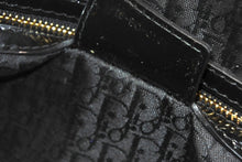 Load image into Gallery viewer, 極美品 Christian Dior クリスチャンディオール レディディオール ラージ カナージュ 2WAY ハンドバッグ 16-BO-0161 ブラック パテントレザー エナメル ゴールド金具 中古 4b011376