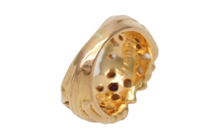 CHROME HEARTS クロムハーツ K&T 22K フローラルリング ルビー サイズ17号 重量29.3g 美品 中古 4b011701