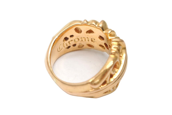 CHROME HEARTS クロムハーツ K&T 22K フローラルリング ルビー サイズ17号 重量29.3g 美品 中古 4b011701