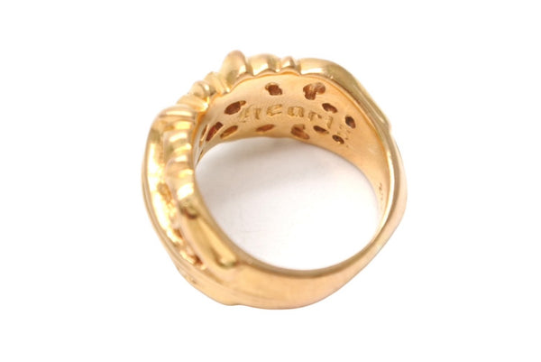 CHROME HEARTS クロムハーツ K&T 22K フローラルリング ルビー サイズ17号 重量29.3g 美品 中古 4b011701