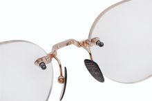 Load image into Gallery viewer, 極美品 CHROME HEARTS クロムハーツ SOFFFFFFFFERSI 伊達メガネ アイウェア 90328664 ゴールド クリアレンズ シルバー925 中古 4b011708