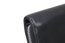 Load image into Gallery viewer, CHROME HEARTS クロムハーツ スクエアジップ ビルウォレット 二つ折り財布 ブラック レザー シルバー金具 美品 中古 4b011715