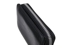 Load image into Gallery viewer, CHROME HEARTS クロムハーツ スクエアジップ ビルウォレット 二つ折り財布 ブラック レザー シルバー金具 美品 中古 4b011715