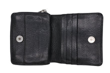 Load image into Gallery viewer, CHROME HEARTS クロムハーツ スクエアジップ ビルウォレット 二つ折り財布 ブラック レザー シルバー金具 美品 中古 4b011715