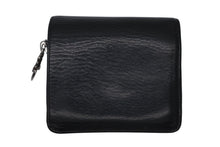 Load image into Gallery viewer, CHROME HEARTS クロムハーツ スクエアジップ ビルウォレット 二つ折り財布 ブラック レザー シルバー金具 美品 中古 4b011715