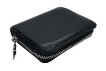 Load image into Gallery viewer, CHROME HEARTS クロムハーツ スクエアジップ ビルウォレット 二つ折り財布 ブラック レザー シルバー金具 美品 中古 4b011715