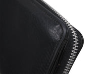 Load image into Gallery viewer, CHROME HEARTS クロムハーツ スクエアジップ ビルウォレット 二つ折り財布 ブラック レザー シルバー金具 美品 中古 4b011715