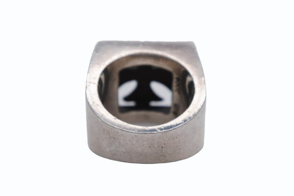 CHROME HEARTS クロムハーツ CHプラス レターブロック リング 15号 重量約30.5g シルバ−925 美品 中古 4b011722