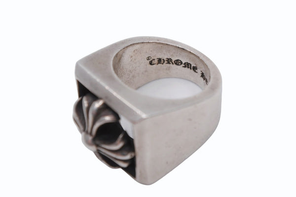 CHROME HEARTS クロムハーツ CHプラス レターブロック リング 15号 重量約30.5g シルバ−925 美品 中古 4b011722