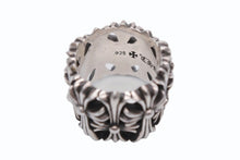 Load image into Gallery viewer, 極美品 CHROME HEARTS クロムハーツ セメタリークロスリング サイズ18.5号 重量約26.0g 2003/.925刻印 シルバー925 中古 4b011723