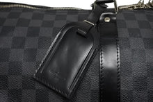 Load image into Gallery viewer, LOUIS VUITTON ルイヴィトン キーポル バンドリエール55 ボストンバッグ N41413 ダミエグラフィット ブラック 美品 中古 4b011417
