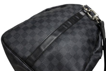 Load image into Gallery viewer, LOUIS VUITTON ルイヴィトン キーポル バンドリエール55 ボストンバッグ N41413 ダミエグラフィット ブラック 美品 中古 4b011417